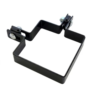 Corner bracket for fencing panels 100x100 mm black