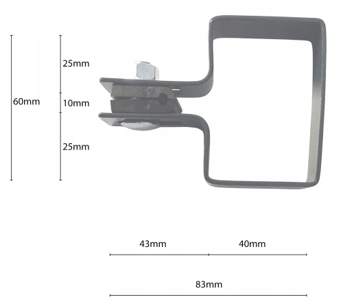 End clamp for fence panels 60x40 anthracite graphite GPV-700-11 (3)