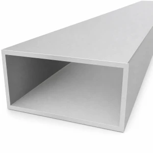 Rectangular aluminium tube 60×120×4 mm – closed profile L=2000 mm