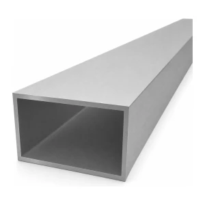 Rectangular aluminium tube 50×80×3 mm – closed profile EN AW-6060, L=2000 mm