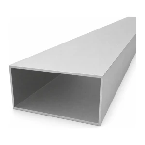 Rectangular aluminium tube 50×100×2 mm – closed profile EN AW-6060 L=2000 mm