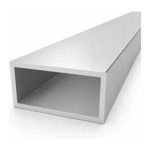 Rectangular aluminium tube 50×100×5 mm EN AW-6060, length 2000 mm