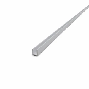Aluminium Channel EN AW-6060 C/U Profile 8×8×1 mm, Length 2000 mm