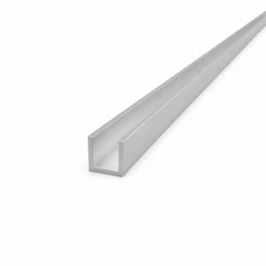Aluminium Channel 18×18×2 mm – C/U Profile EN AW-6060 Length 2000 mm