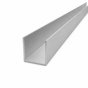 Aluminium Channel 40×40×2 mm – C/U Profile EN AW-6060, Length 2000 mm