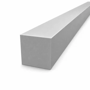 Solid square aluminium bar 50×50 mm duralumin 2017A T4, L=2000 mm