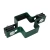 Intermediate clamp for fence panels 60x40 green GPV-700-03 (1)