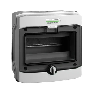 Surface-mount plastic enclosure IP65 1 row 8 modules