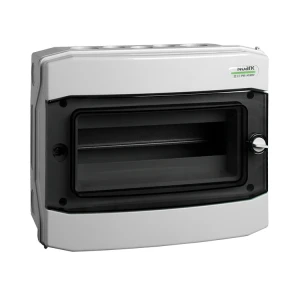 Surface-mounted electrical enclosure IP65 1 row 12 modules plastic