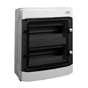 Plastic Surface-Mounted Enclosure, 2 Rows, 2x12 Modules