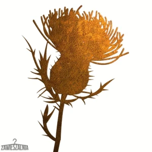 Garden Stake Decoration – Milk Thistle Corten Steel XL 14×98 cm