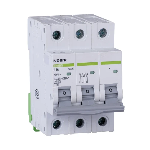 Circuit breaker 6 kA, ch-ka B, 16 A, 3-pole PV-200-100053
