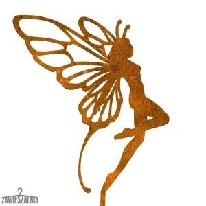 Garden Stake – Steel Garden Decoration Fairy Adelina XL 16×98 cm Corten