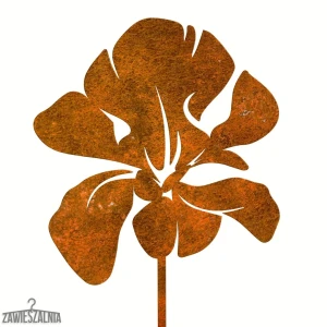 Garden Stake – Rusty Iris Corten Steel Garden Decoration XL 17×96 cm