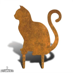 Zawieszalnia – Garden Scarecrow Sitting Cat L 38 cm, 2 mm Steel