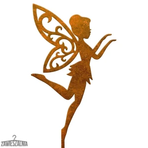 Garden Stake – Corten Steel Garden Decoration Fairy Aurora on 80 cm Rod