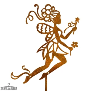 Milagros – Garden Decoration Rusty Fairy in Corten Steel XL 16×99 cm