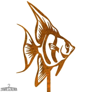 Garden Jewellery – Rusty Decorative Fish Luiza XXL on a Rod 16×103 cm