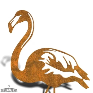 Zawieszalnia – Garden Ornament Flamingo XXL in Corten Steel 97 cm