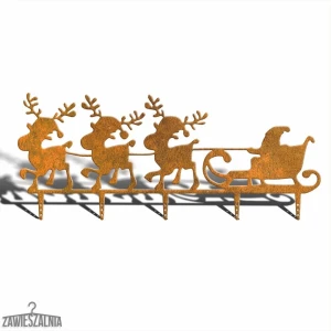 Zawieszalnia – Christmas Garden Decoration Merry Reindeer XXL 114 cm Corten Steel