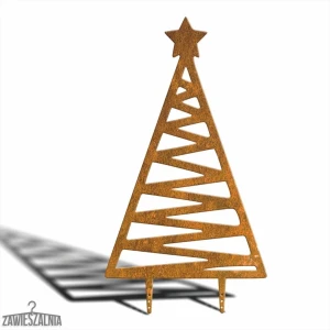 Zawieszalnia – Garden Decoration Christmas Tree Zigzag XXL 92 cm in Corten Steel