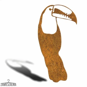 Zawieszalnia – Corten Steel Garden Ornament Toucan L 23×45 cm