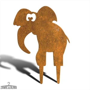 Garden Decoration Pupil Elephant Benio M 39 cm, Corten Steel