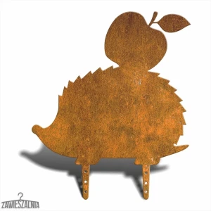 Garden Scarecrow Hanger Hedgehog L 43×37 cm – decoration in raw corten steel