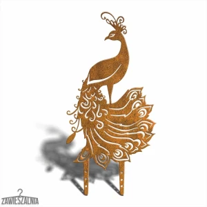 Garden Stake Decoration – Corten Steel Peacock XL 75 cm
