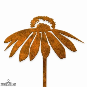 Garden Stake Decoration – Coneflower XXL in Corten Steel 91 cm