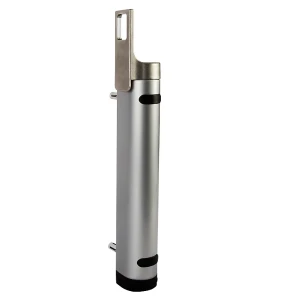 Locinox Rhino – 180° hydraulic gate self-closer with latching action adjustment, silver