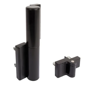 Locinox PUMA – Hydraulic Self-Closing Hinge 180° for Gates, Black RAL 9005