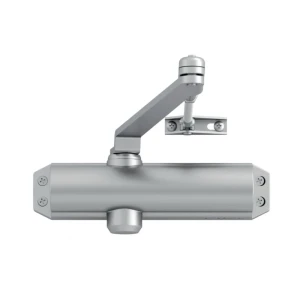 LOB DC120 – surface-mounted door closer EN2/3/4 with scissor arm, silver