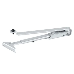 GEZE scissor arm for TS 1500/1000 door closer with mechanical hold-open – silver
