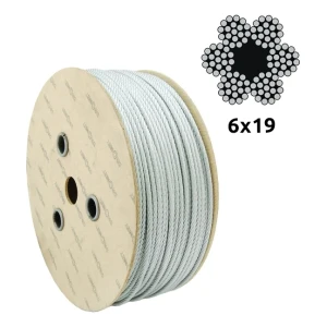 Galvanised Steel Wire Rope Ø12.0 mm 6×19 with FC Fibre Core