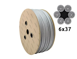 Galvanised Steel Wire Rope Ø12.0 mm 6×37 with Fibre Core FC