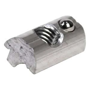 M8 Sliding T-Nut with Spring Ball for PV Profile – Aluminium 6060