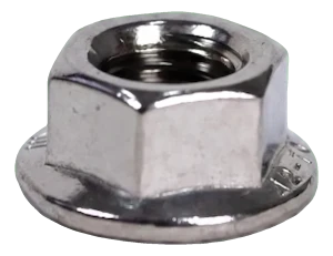 DIN 6923 M10 Flange Nut – A2 Stainless Steel for PV Installations