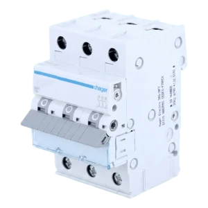 Hager MBN306E – B 6A 3P 6kA miniature circuit breaker