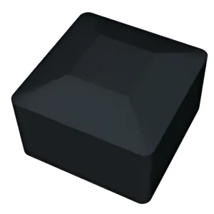 Black End Cap for PV Mounting Profile 40×40 mm – LLDPE Type 1