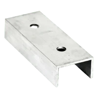 Aluminium PV Mounting Rail Connector 120 mm – 25×45×25 Channel