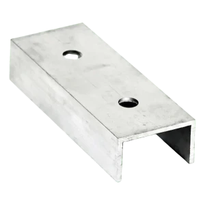Aluminium PV Mounting Rail Connector 120 mm – 25×45×25 Channel