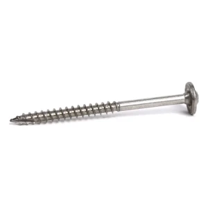 TCS wood screw M6x80/48 stainless steel A2 – PV mounting to rafters