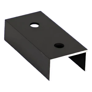 PV Mounting Profile Connector, Black Anodised Aluminium, 100 mm