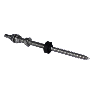 M10×200 A2 Double-Threaded Screw for PV Adapters and Triangles with EPDM Gasket