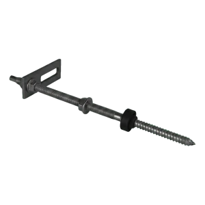 M10x250 Double-Threaded Screw with 80x30 mm Mounting Adapter for PV Structures
