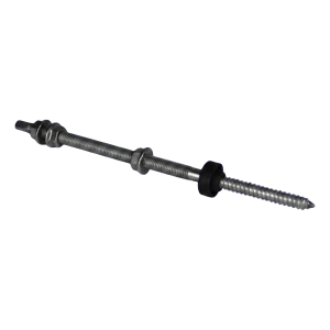 M10x250 Dual-Thread Bolt in A2 Stainless Steel for Solar Mounting