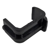 Black 30 mm mounting clip for bird deterrent spikes on PV panels