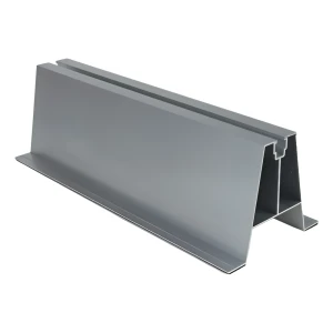 Aluminium trapezoidal H-100 mounting block with EPDM 330 mm for trapezoidal sheet