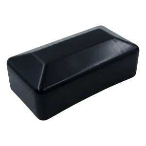 UFR black end cap for 80×40 mm PV mounting profiles – LLDPE polyethylene
